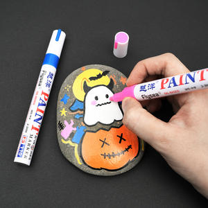 <span class=keywords><strong>Stylo</strong></span> de <span class=keywords><strong>peinture</strong></span> permanent à faible odeur pour pneus, meubles, carreaux, à base d'huile, ensemble de 12 couleurs - Product Image 1