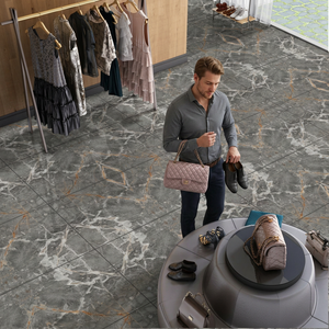 Calacatta Grey Marble Look Porcelain Tiles 600x1200mm Polished Premium Interior Collection - Product Image 5
