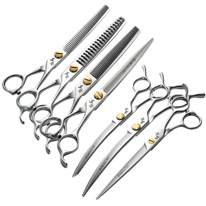 Maclura - Juego de Tijeras Curvas de Alta Calidad para Adelgazar y Desenredar el Pelo de Mascotas, 30 Piezas, 6.5/7 Pulgadas, Acero Inoxidable, Alta Dureza - Product Image 1