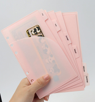 A6 A7 classeur séparateurs de poche onglets 2 couches enveloppes de trésorerie 6 anneaux planificateur de budget Inserts accessoires fournitures Document