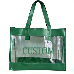 Bolsa de PVC Personalizada con Logotipo, Bolso de Mano de la Hermandad Zeta Phi Beta, Bolsa de Compras Transparente con Cremallera Grande, Bolsos Delta Sigma Theta - Product Image 2