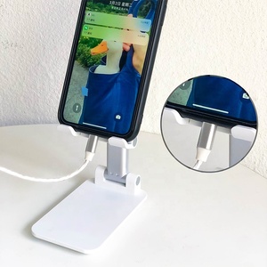 Phổ có thể điều chỉnh có thể gập lại thiết kế xách tay lười biếng ABS điện thoại đứng chủ nhựa Tablet Đứng - Product Image 2