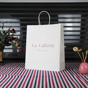 Custom Brown Kraft Paper Take Away <b>Bags</b> Food Clothing Delivery Packaging <b>Bag</b> with Customized Printing - Product Image 5