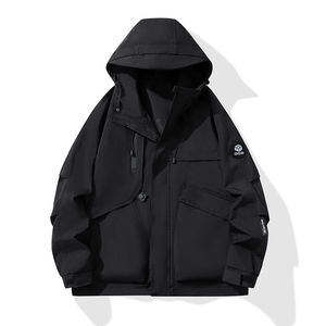 Fluorescent Green Windproof Jacket With Inner Liner Winter Outdoor Workwear - Product Image 3
