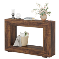 Tables d'appoint rectangulaires Tribesigns pour salon, meubles de maison, plateau en bois, table d'entrée, meuble TV, consoles