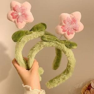 Băng đô hoa sang trọng dễ thương với hoa đào - Product Image 2