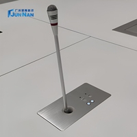 Microphone de conférence de bureau motorisé intégré avec haut-parleur filaire à modulation numérique et levage électrique