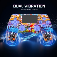 Kontroler Game Ergonomis Nirkabel RGB 6-Axis Gyro Getaran Ganda Sensor Gerak untuk PC Baterai 600mAh Grosir Dukungan Kustom