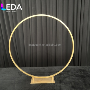 LEDA – Nouveaux accessoires de mariage de haute qualité, décorations de table, centres de table ronds en métal, support de lustre suspendu pour événements et fournitures de fête - Product Image 3