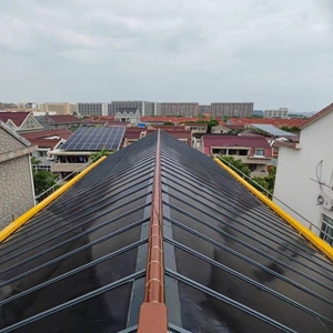 กระเบื้องหลังคาโซลาร์เซลล์ 380W PERC สีดำทั้งหมด BIPV แบบฮาล์ฟเซลล์ 1.76 แผงโซลาร์เซลล์แบบติดตั้งบนอาคาร ประสิทธิภาพ 20-21% - Product Image 1
