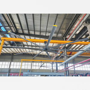 Ventilador Industrial de Techo para Invernadero o Granja Lechera de 20 Pies con Motor de 380-480V, 36dB de Ruido y Control por Aplicación - Product Image 5