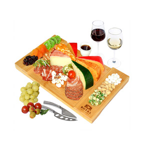 Plateaux en bois, assiettes en bambou, planches à fromage, plateaux de service, couleur unie, usage général - Product Image 2