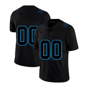 เสื้อเจอร์ซีย์อเมริกันฟุตบอลแขนสั้นระบายอากาศได้ดีของผู้ชายมาใหม่มีโลโก้ให้เลือกไซส์พิเศษ - Product Image 5