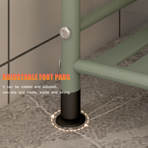 Venta al por mayor para <span class=keywords><strong>Amazon</strong></span> estante de Metal creativo de gran capacidad organizador de entrada moderno MDF suelo de madera estante de pie para sala de estar - Product Image 6