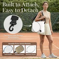 Sac de tennis personnalisé OEM 2026, nouvelle mode, grande capacité, haute qualité, résistant à l'eau, pour pickleball et badminton, à porter en bandoulière