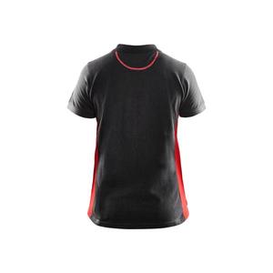 BLAKLADER - 339010509956XS Polo Femme Noir/Rouge-EAN 7330509479599 TRAVAIL T-SHIRTS ET POLO - Product Image 2