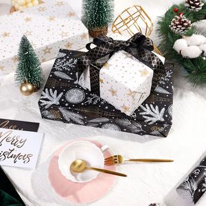 High Quality Wholesale 80g Christmas <b>White</b> Kraft PaperTissue 43*300cm Gift Luxury Custom Birthday Packaging <b>Wrapping</b> <b>Paper</b> Roll - Product Image 2