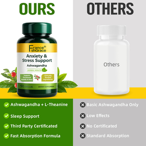 Suplemento al por mayor para el estado de ánimo y la concentración mental: Fabricante de Ashwagandha para relajación y bienestar, 50 cápsulas que apoyan el estado de ánimo y la concentración mental. - Product Image 3
