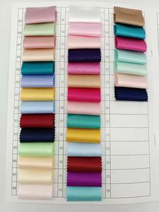 Precio de fábrica 100% tela satinada de poliéster 395 satén nupcial satén opaco 160 gsm 180gsm 200gsm vestido de novia tela estampada - Product Image 5