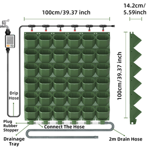 Floresta Caixa Conjunto Completo Vertical Jardim Parede Rega Automática Hidroponia Sistema De Plantação De Flores Moderno Vaso De Plantas
