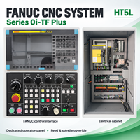 Tour CNC à banc incliné HT6L, tourelle servo Sauter à 12 stations, 8 broches A2, 4000 tr/min, robuste, longue course, avec système Fanuc