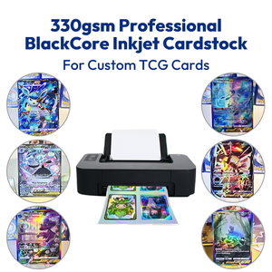 Nouveau Papier Cartonné Double Face Noir A3*20 300/330 g/m² pour Cartes de Jeu TCG Personnalisées et Cartes <span class=keywords><strong>Pokémon</strong></span> – Édition 2026 - Product Image 5