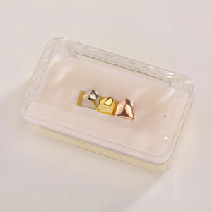 Set di denti dorati Jin Aos, bestseller, placcati in vero oro, decorazione personalizzata per apparecchi ortodontici in stile hip-hop europeo e americano. - Product Image 6