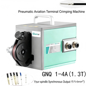 Machine à sertir pneumatique Garni GNQ1-4 pour bornes aériennes de type aiguille, outil de sertissage automatique de fils - Product Image 3