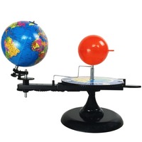 Modèle de planètes du système solaire, trois globes, modèle Soleil Terre Lune, modèle de planétarium, mouvement manuel pour l'enseignement scientifique et astronomique