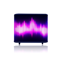 Expédition rapide Table de DJ en treillis en aluminium moderne, avec écran LED de disco moderne, module d'affichage flexible, incurvée et pliable, télécommandée