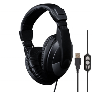 Micrófono Diadema Auriculares con interfaz <span class=keywords><strong>de</strong></span> 3,5mm Sobre la oreja Servicio <span class=keywords><strong>al</strong></span> <span class=keywords><strong>cliente</strong></span> con cable <span class=keywords><strong>Centro</strong></span> <span class=keywords><strong>de</strong></span> llamadas Características <span class=keywords><strong>de</strong></span> los auriculares Control <span class=keywords><strong>de</strong></span> volumen - Product Image 1