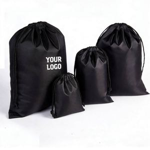 Factory Custom Logo Price Promotional Sports Polyester Nylon Drawstring Packing Bag - Product Image 1