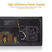Alimentation électrique pour ordinateur 750W ATX avec ventilateur 12CM, norme 80 Plus, alimentation PC de bureau 12CM, tension de sortie 5V, stock disponible