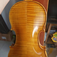 Violon de style baroque 4/4, table en épicéa, dos en érable flammé, touche en ébène, personnalisation en environ 35 jours