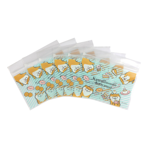 Wholesale custom logo frosted plastic bag clothes zip lock self sealing bag