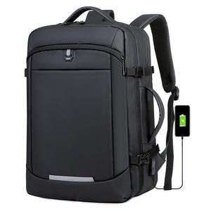 Sac à dos antivol imperméable personnalisé pour ordinateur portable, sacoche souple pour étudiants, école, extérieur, sport décontracté avec fermeture éclair et motif lettre - Product Image 1