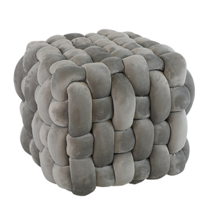 Modern Nordic Luxury Small Upholstered Ottoman Foot Stool Soft Ottoman <strong>Pouffe</strong> - Product Image 6