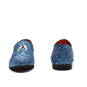 Zapatos de Vestir Formales de Cuero para Hombre, Estilo Italiano, de Lujo, Oxford Sin Cordones, Hechos a Mano, con Patrón de Camuflaje Bordado, para Otoño - Product Image 3