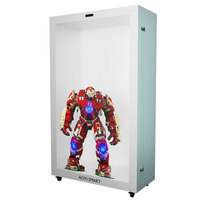 Armoire transparente numérique holographique AOYI avec écran LCD interactif