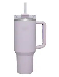 Stainless Steel Vacuum Cup With Lid And Straw For Water Iced Tea Or Coffee