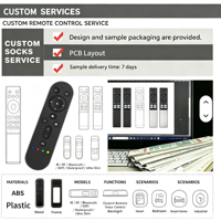 Télécommande IR RCT4017 OEM ODM personnalisée, 17 touches, 2 piles AAA, compatible avec les projecteurs, les home cinémas, les boîtiers Android