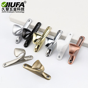 Jiufa Zinc Alloy Robe Hook Polished Stainless Steel Single Wall <b>Mount</b> Modern Design For Bathroom Door Use - Product Image 2