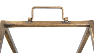 Porta Legna in <span class=keywords><strong>Metallo</strong></span> Dorato e Supporto per Tronchi, Robusto e Facile <span class=keywords><strong>da</strong></span> Montare, Decorazione <span class=keywords><strong>da</strong></span> Giardino per Esterni, Porta Legna per Caminetto - Product Image 3