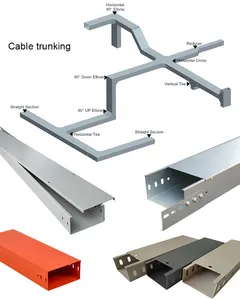 Custom Flexible aluminum alloy cable tray galvanized cable trunking with Different Size cable trunking