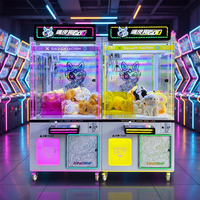 Machine à griffes en métal pour jeux d'arcade, à monnayeur/billets, avec accepteur de billets pour centres de jeux