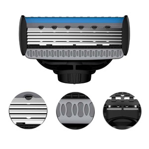 Personalizzabile <span class=keywords><strong>5</strong></span> <span class=keywords><strong>lame</strong></span> monouso rasoio da barba in acciaio inox cartuccia <span class=keywords><strong>lame</strong></span> per uomini e donne - Product Image 4