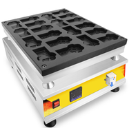 Machine à gaufres électrique populaire en forme de pattes de chat pour la cuisine de rue