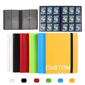 Album de classement pour cartes <span class=keywords><strong>à</strong></span> collectionner de couleur jaune <span class=keywords><strong>à</strong></span> 9 pochettes, classeur pour cartes de sport, de baseball, de football, de cartes Pokémon - Product Image 1