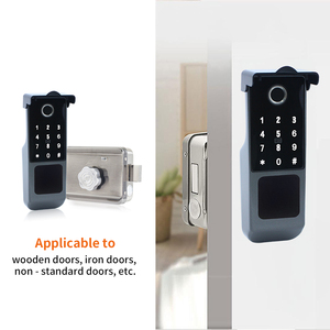 TTlock Double Fingerprint Waterproof Outdoor Garden <b>Remote</b> Control App Code Keyless Smart Door Rim <b>Lock</b> for Gate DHR04S Matter A - Product Image 2