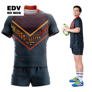 Camisetas de Rugby Transpirables de Diseño Personalizado, Camisetas de Rugby que Absorben la Humedad, Camisetas de Rugby con Estampado por Sublimación - Product Image 1